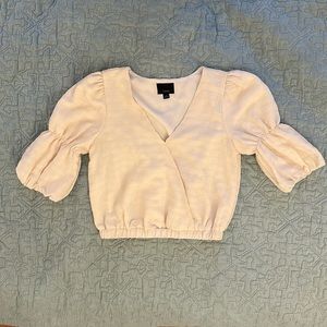 Textured Cream Blouse